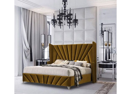 Premiere Art Deco Inspired Bed Frame