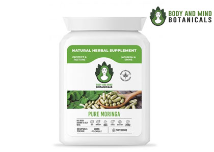 Organic Pure Moringa Leaf Powder Capsules