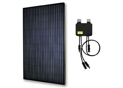 Smart All Black 320W Solar Panels With Tigo Optimiser